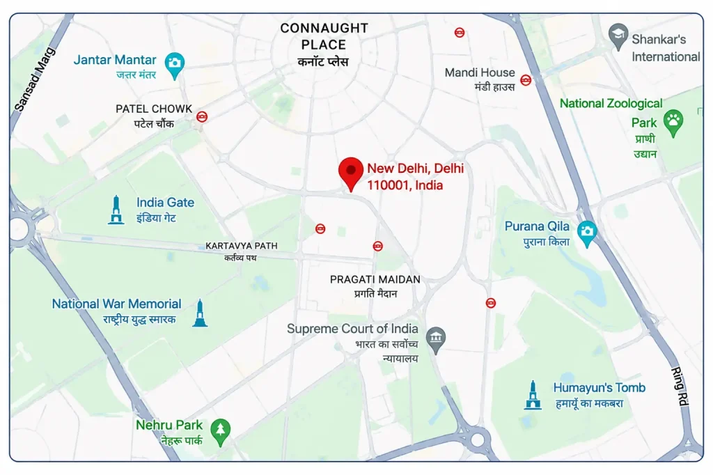 New Delhi Location